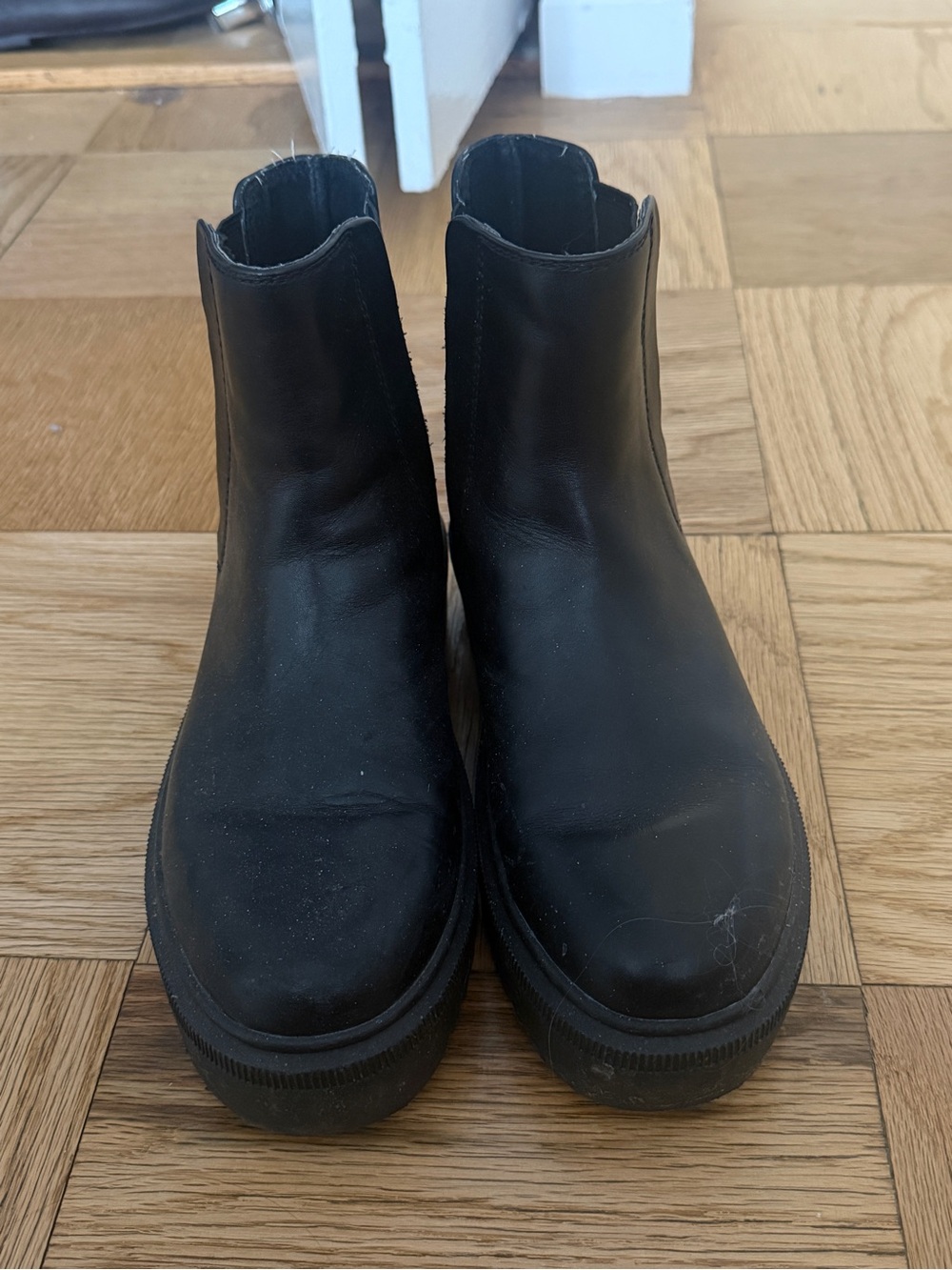 Aqua Black Women's Chelsea Combat Boots